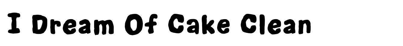 I Dream Of Cake Clean